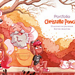 Christelle Ponche illustrateur basé spécialisé en Jeunesse, Peinture artistique, Bande dessinée / Comics / Manga, Jeux, Portrait